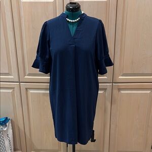 Elegant Navy Blue Dress